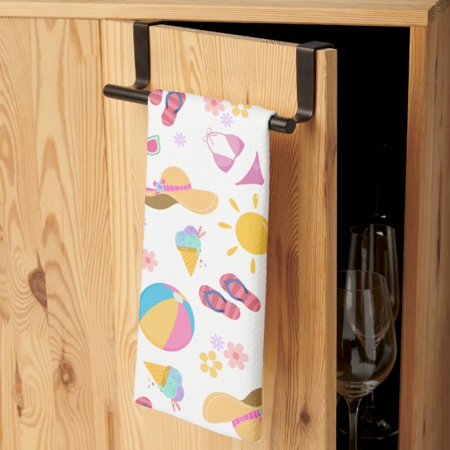 Sunny Summer  Tea Towel (Thirds Fold)