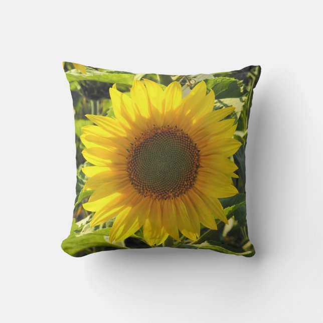 Sunny Sunflower Cushion (Front)