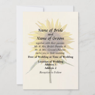 Sunny Sunflower Invitation