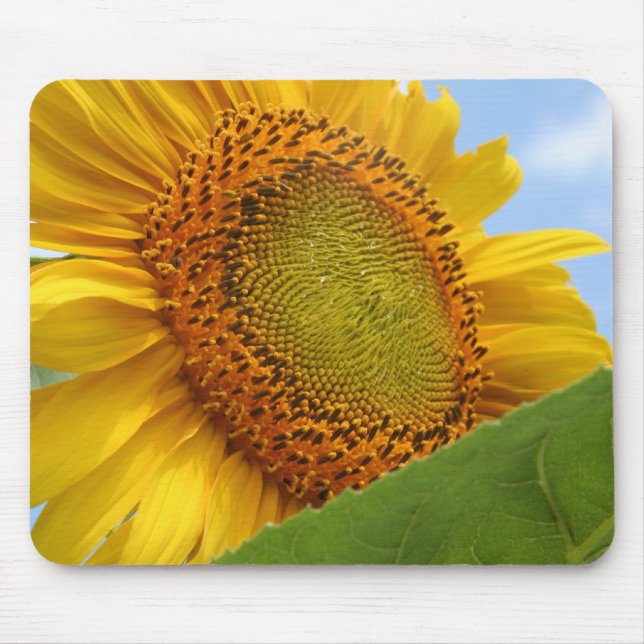 Sunny Sunflower Mouse Pad (Front)