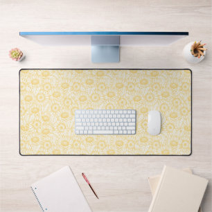 Sunny Sunflower Pattern Desk Mat
