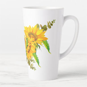 Sunny Sunflowers Latte Mug