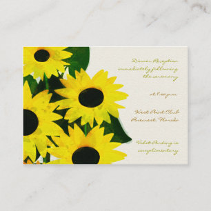 Sunny Sunflowers -Reception cards