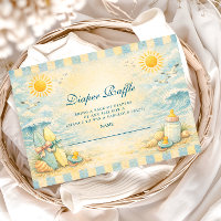Sunny Surf Vibes Baby Shower Dipper Raffle