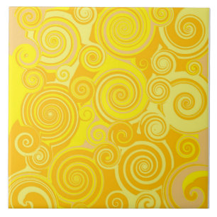 Sunny Swirl Bathroom Tile