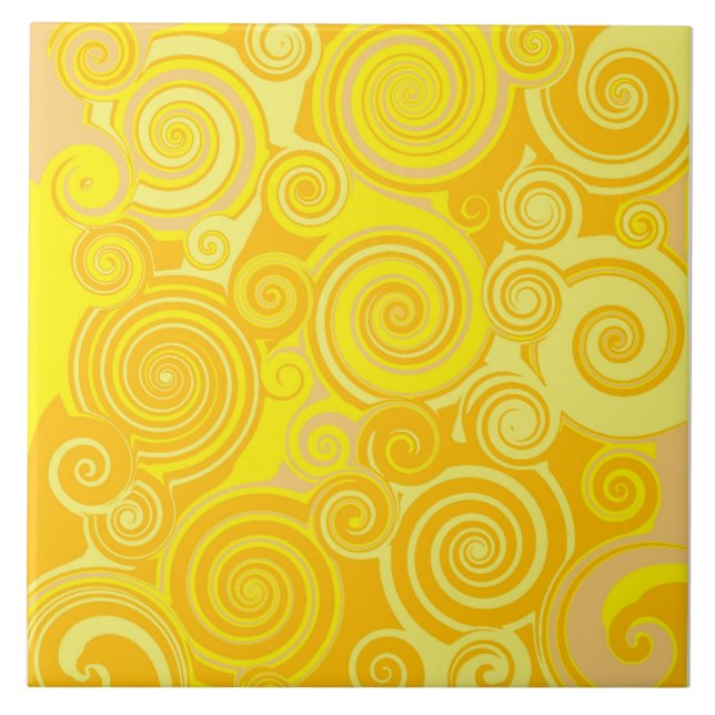 Sunny Swirl Bathroom Tile (Front)