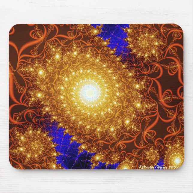 Sunny Swirl Mouse Pad (Front)