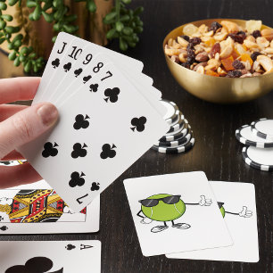 Sunny Tennis Ball Playing Cards