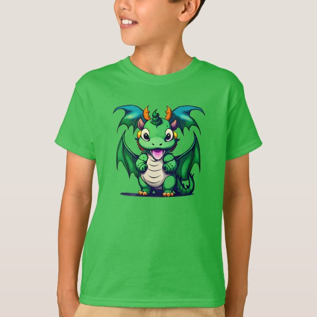 Sunny The Friendly Dragon T-Shirt (Front)