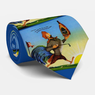 Sunny the Schenley Bourbon rooster print Tie