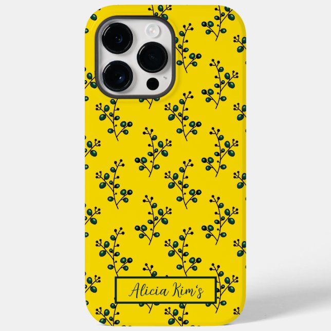 Sunny Twigs, A Summer Seamless Pattern Case-Mate iPhone Case (Back)
