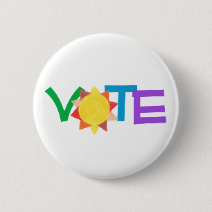 Sunny Vote GOTV Button