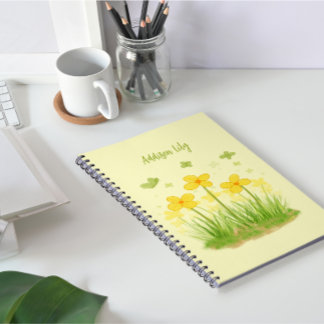 Sunny Wildflowers & Butterflies Classic Notebook