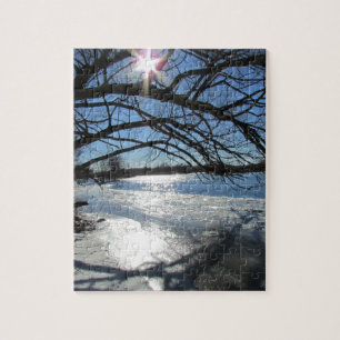 Sunny Winter Day at the River Jigsaw Puzzle