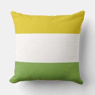 Sunny Yellow and Spring Green Cushion