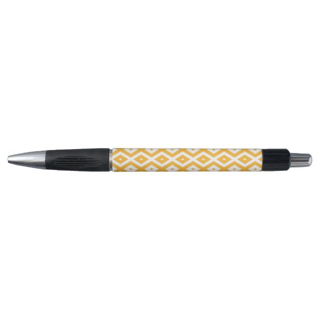 Sunny yellow and white diamond pattern (Front)