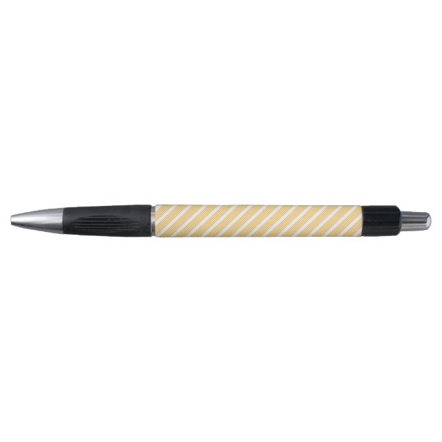 Sunny yellow and white five stripe pattern (Front)
