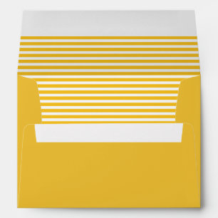 Sunny Yellow and White Striped Envelopes