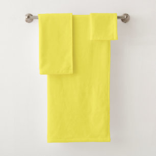 Sunny Yellow  Bath Towel Set