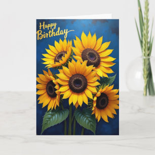 Sunny Yellow Birthday Card