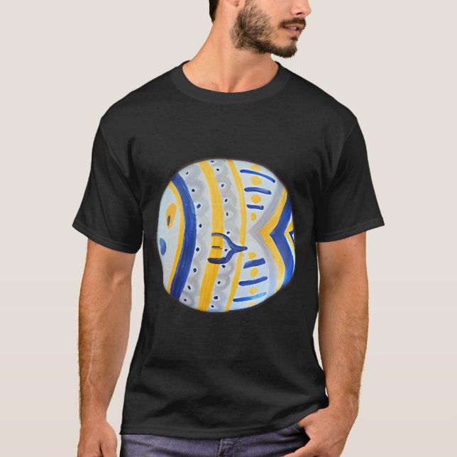 Sunny Yellow Fish T-Shirt (Front)