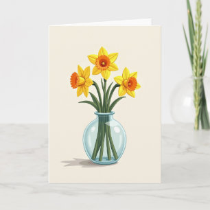 Sunny Yellow Flower Mother Card