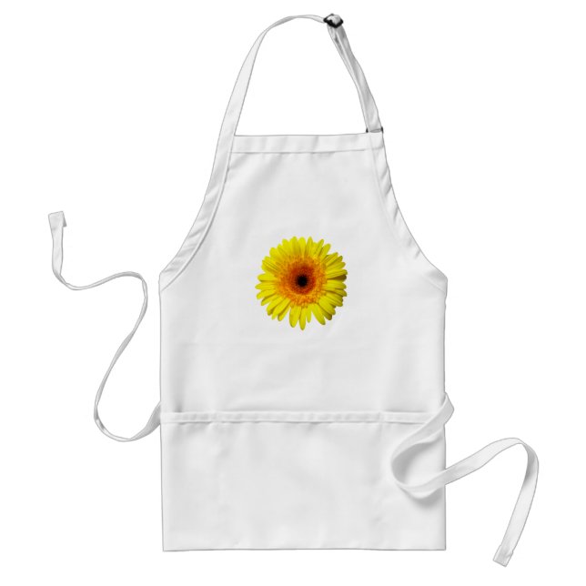 Sunny Yellow Gerbera Daisy Standard Apron (Front)