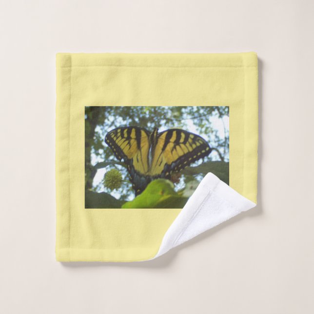 Sunny Yellow Monarch Wash Cloth (Wash Cloth)