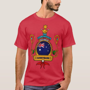 Sunnybank suburb home Golden Australian Flag Souve T-Shirt