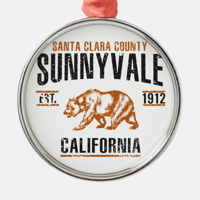 Sunnyvale Metal Tree Decoration (Front)