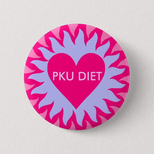 SUNQUEEN.2, PKU DIET 6 CM ROUND BADGE (Front)