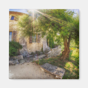 Sunray at St. Hilaire Abbey   France Magnet
