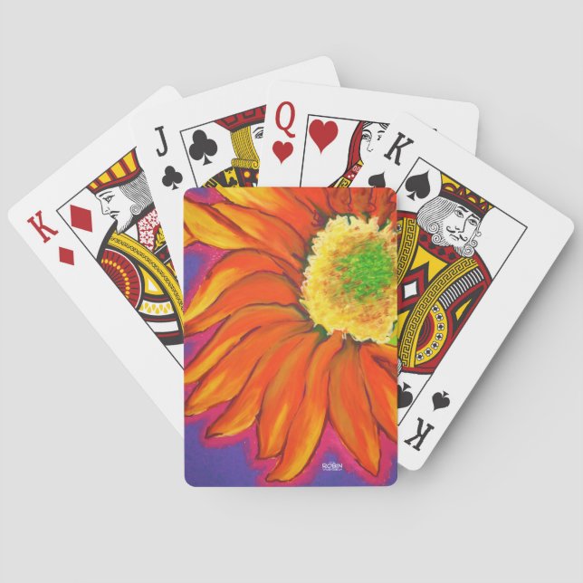 "SunRay SunFlower" Playing Cards (Back)