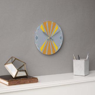 Sunrays Cloudy Wall Clock