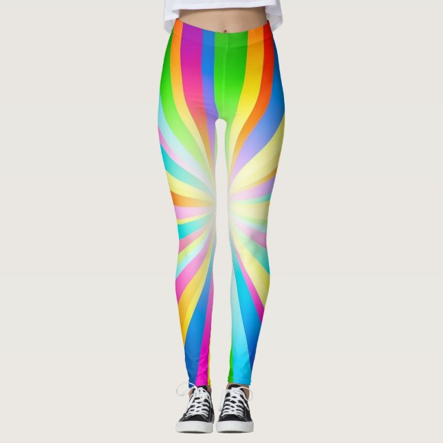 Sunrays printed Leggings for women (Front)