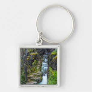 Sunrift Gorge In Glacier National Park, Montana 2 Key Ring