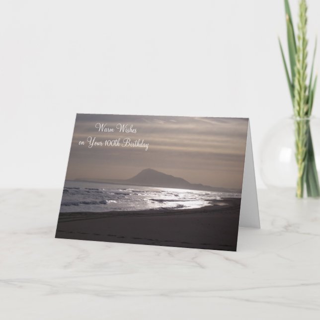 Sunrise 100th Birthday Card (Front)