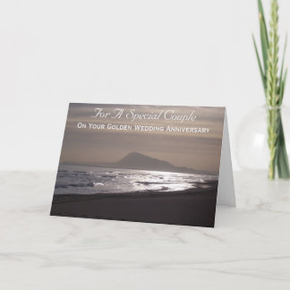 Sunrise 50th Wedding Anniversary Card