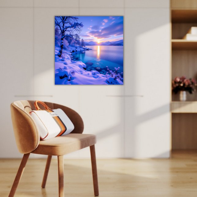 Sunrise Across a Snowy Wonderland Poster (Creator Uploaded)