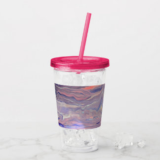 Sunrise Acrylic Pour Tumbler