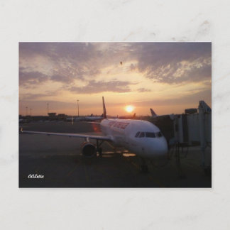 Sunrise, Aeroplane Postcard