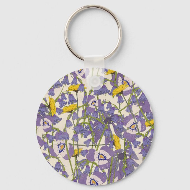 Sunrise among the flowers key ring (Front)