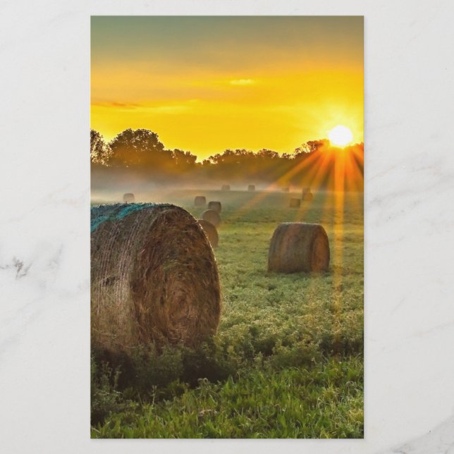 Sunrise and Bales (Front)