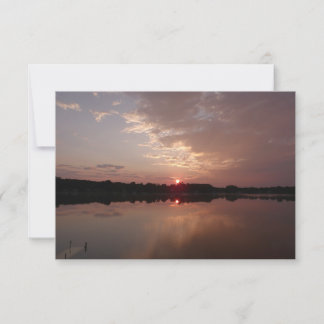 Sunrise and Clouds, Perspective Note Card