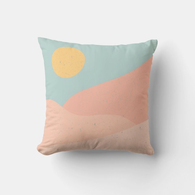 sunrise and sunset mountains cushion (Front)