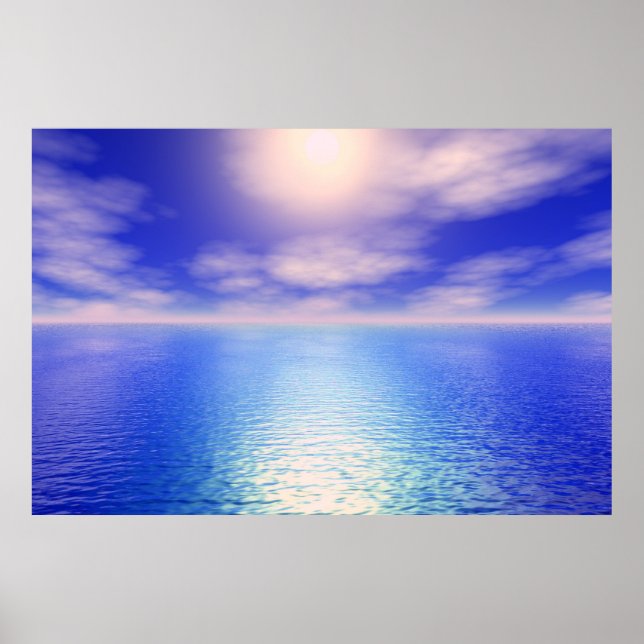 Sunrise Aquarium Background Poster (Front)