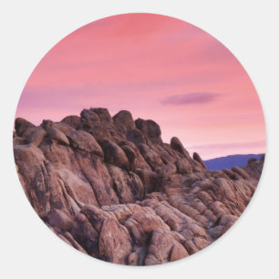 Sunrise at Alabama Hills Classic Round Sticker