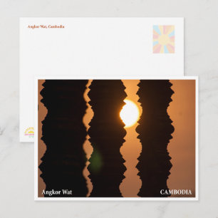Sunrise at Angkor Wat - ART Photography Postcard