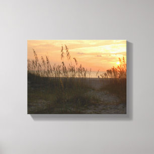 Sunrise at beach Tybee Island, Georgia Canvas Print