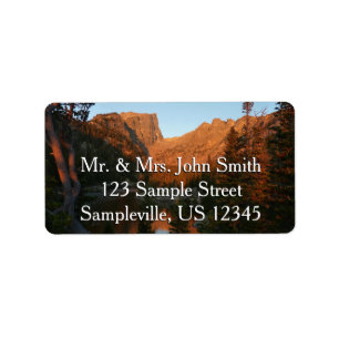 Sunrise at Dream Lake II Label